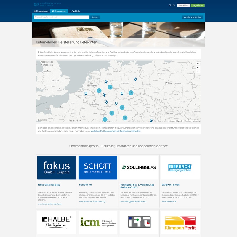 Romoe - Netzwerk für Restaurierung, Kunst und Denkmalpflege - Unternehmensverzeichnis